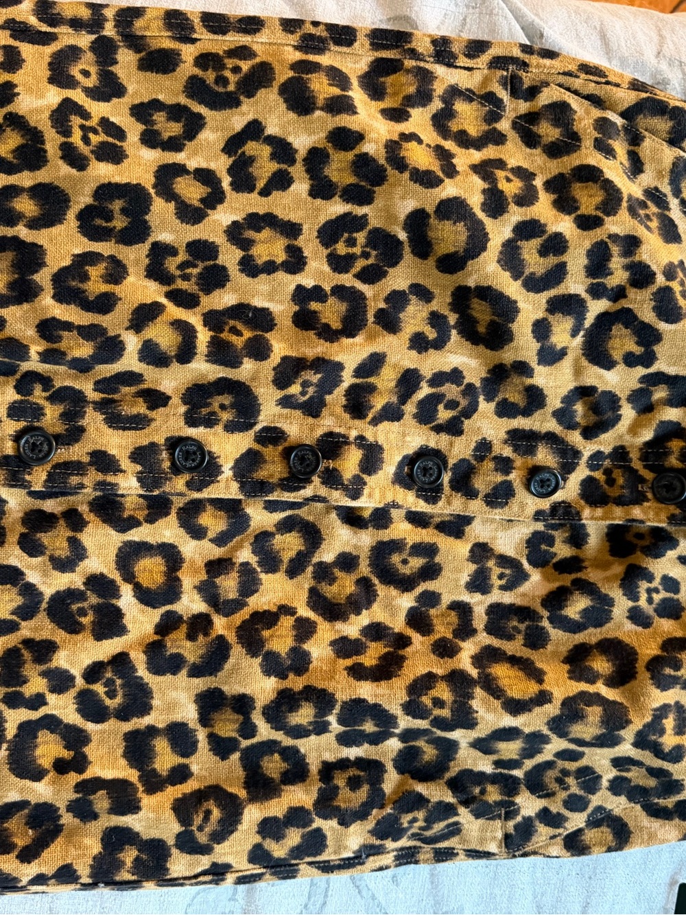 Polo by Ralph Lauren Leopard-Print A-Line Skirt in Tan and Black